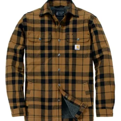 Carhartt Flannel Sherpa Lined overhemd heren brown