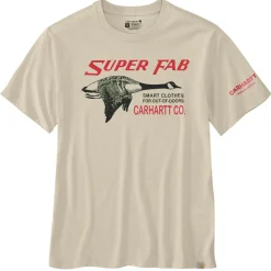 Carhartt LFAB Graphic shirt heren oat milk