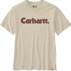 Carhartt Logo Graphic shirt heren oat milk