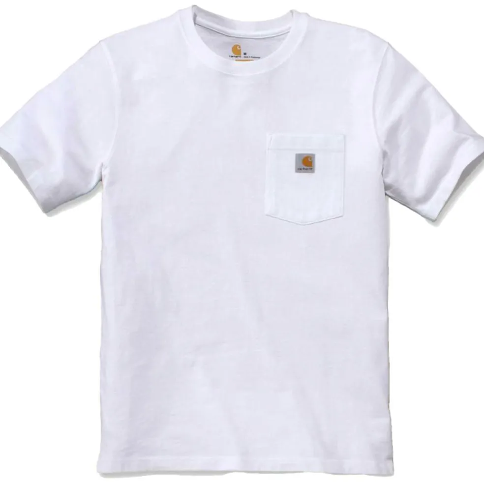 Carhartt Relaxed Fit Heavyweight K87 Pocket shirt heren white
