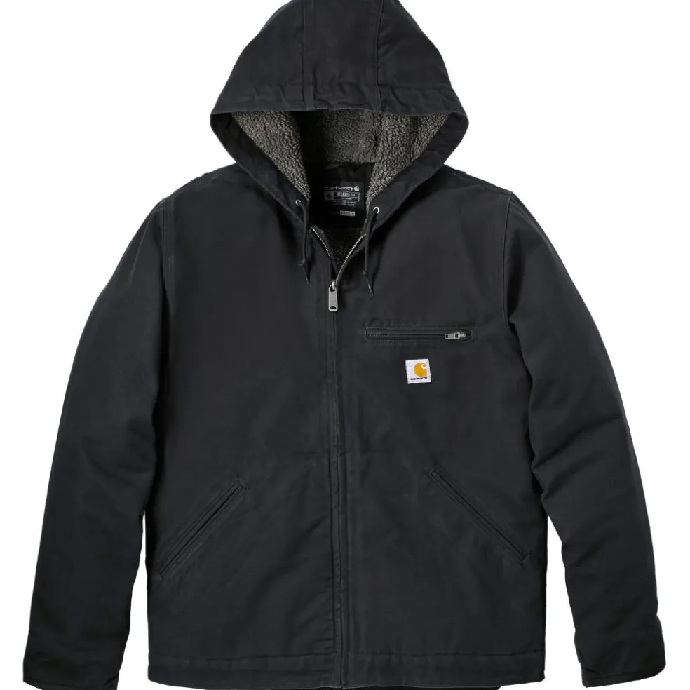 Carhartt Relaxed Fit Washed Duck Shepa Lined winterjas heren black