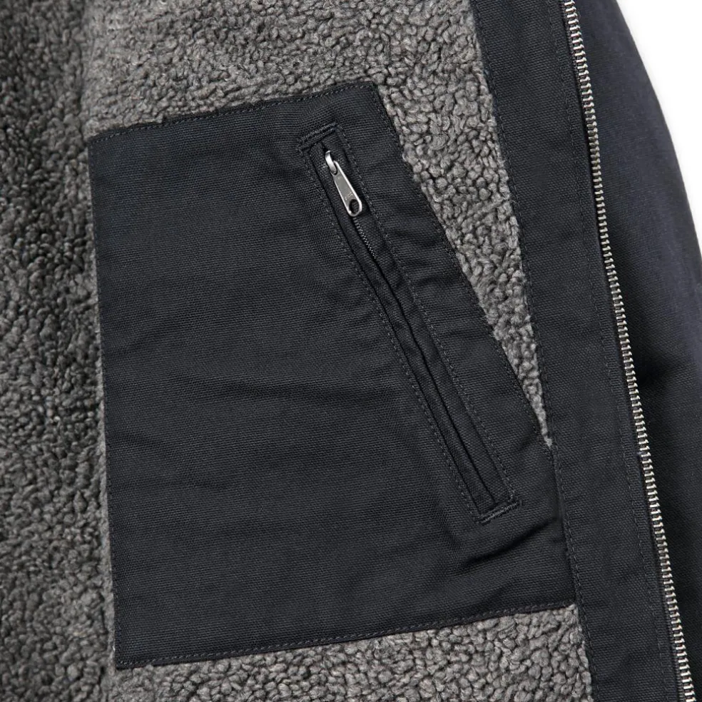 Carhartt Relaxed Fit Washed Duck Shepa Lined winterjas heren black