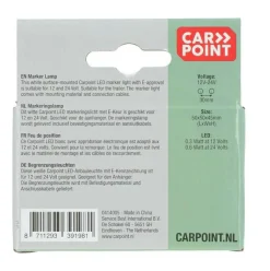 Carpoint LED 12-24V markeringslamp wit