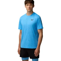 Castore Engineered Knit shirt heren cool blue black