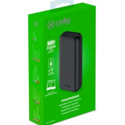 Celly 20.000 Mah powerbank zwart