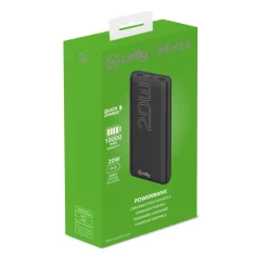 Celly PD20W 10.000 Mah powerbank zwart