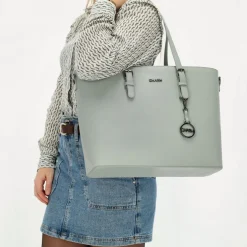 Charm London  Birmingham 15,6 inch laptop schoudertas light grey