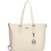 Charm London  Birmingham 15,6 inch laptop schoudertas crème