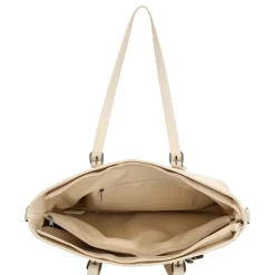 Charm London Birmingham 15,6 inch laptop schoudertas crème