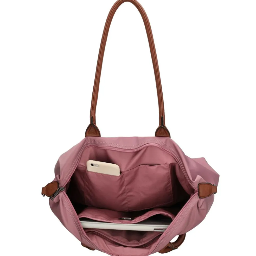 Charm London Buckingham 15,6 inch laptop schoudertas light purple