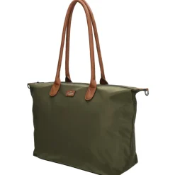 Charm London Buckingham 15,6 inch laptop schoudertas olive green