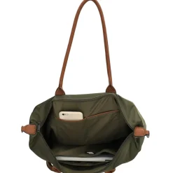 Charm London Buckingham 15,6 inch laptop schoudertas olive green