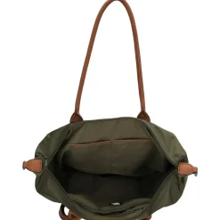 Charm London Buckingham 15,6 inch laptop schoudertas olive green