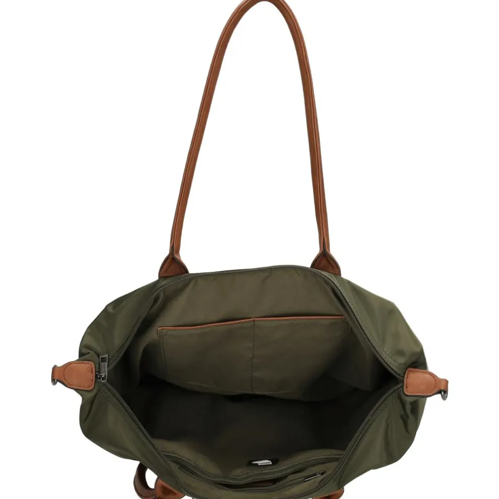 Charm London Buckingham 15,6 inch laptop schoudertas olive green