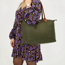 Charm London Buckingham 15,6 inch laptop schoudertas olive green