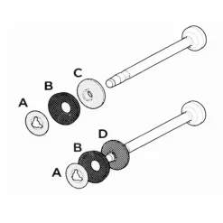 Coleman Pump Cup en Back-up Plate set