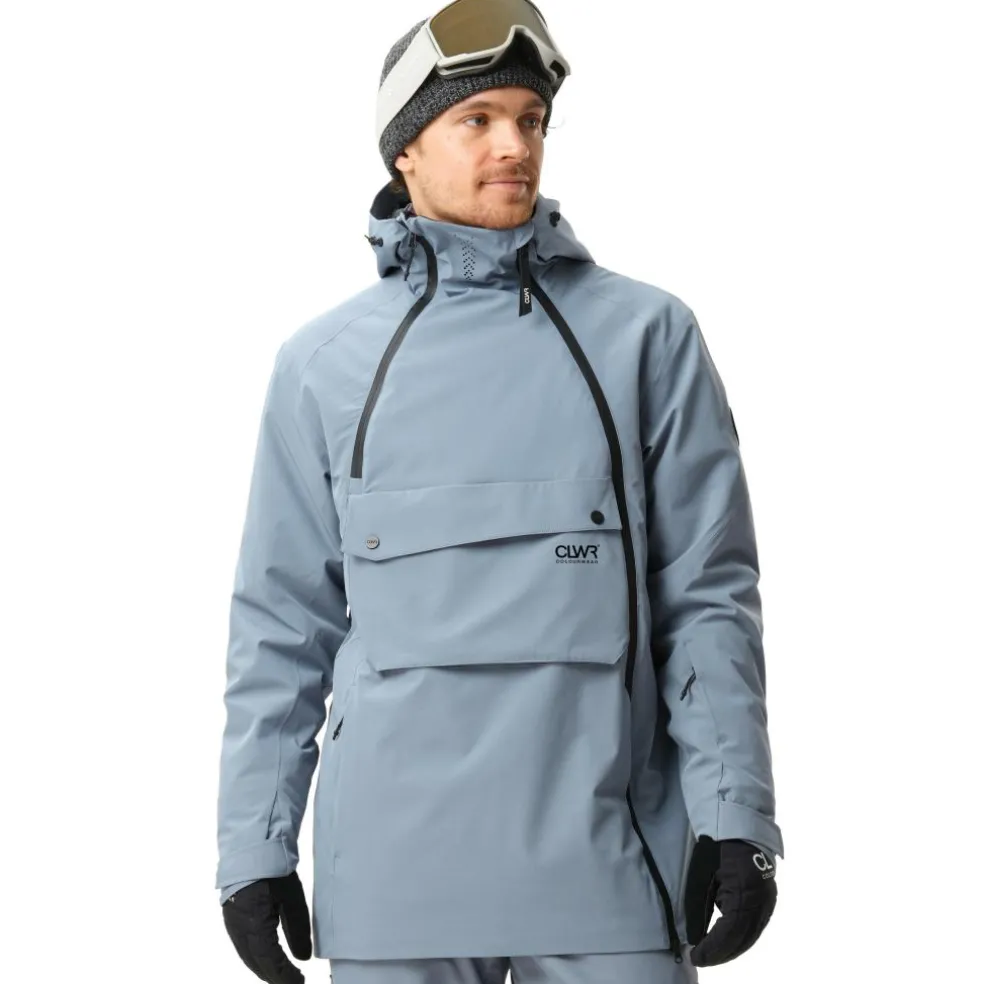 ColourWear Foil anorak winterjas heren grey blue