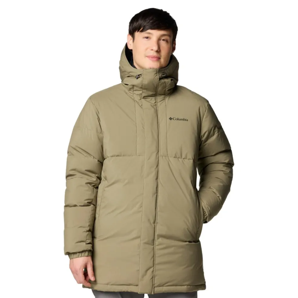 Columbia Aldercrest II Down parka outdoor jack heren stone green