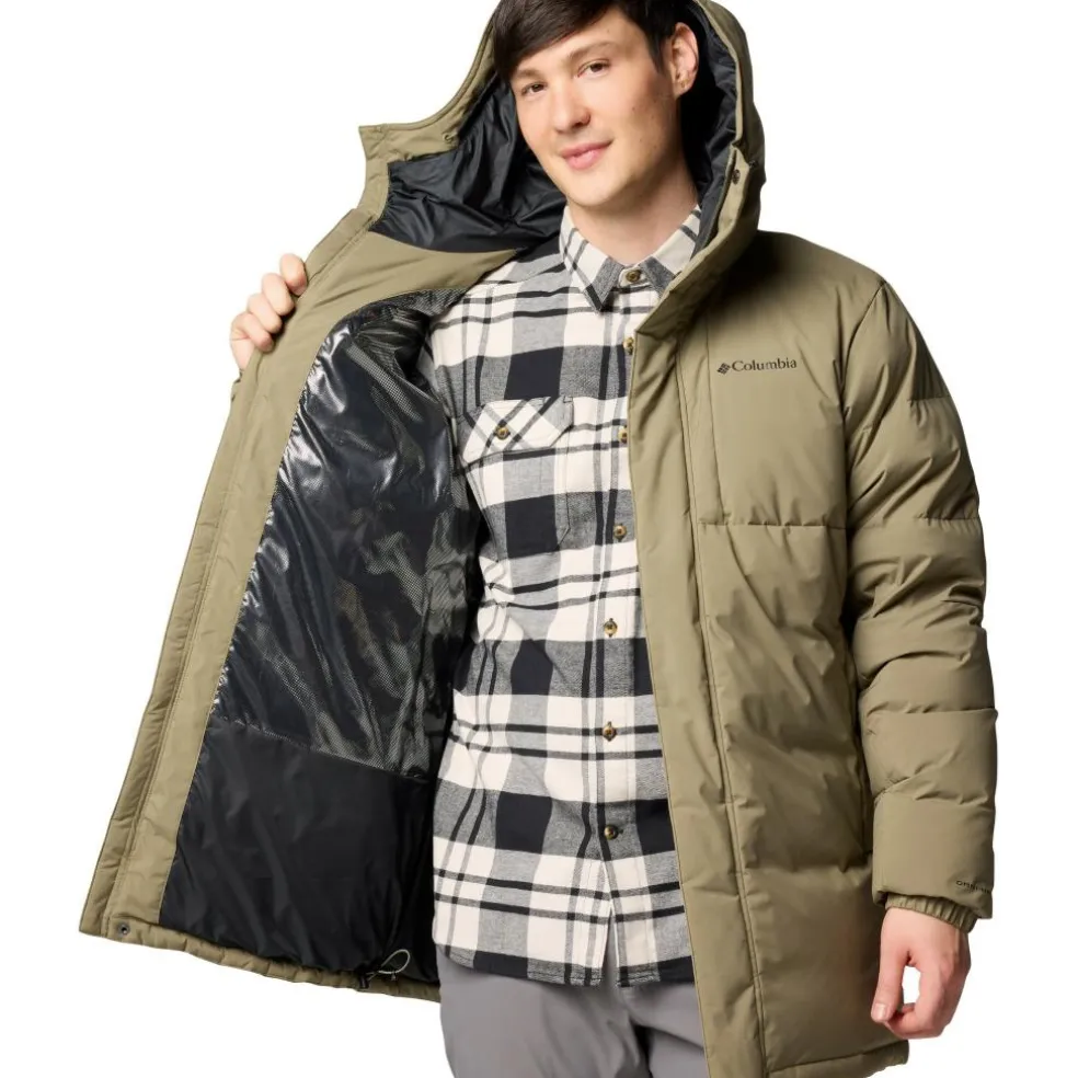 Columbia Aldercrest II Down parka outdoor jack heren stone green