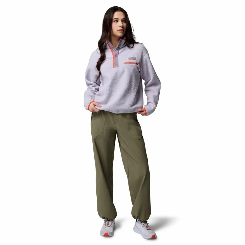 Columbia Helvetia II Cropped Half Snap sweater dames lavender pearl shale purple zing