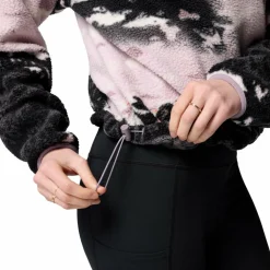 Columbia Helvetia II Printed Cropped Half Snap  sweater dames shale purple sisters shale purple