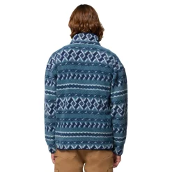 Columbia Helvetia II Printed Half Snap sweater heren everblue