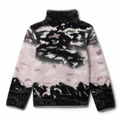 Columbia Helvetia II Sherpa Half Snap Printed sweater junior shale purple sisters lavender pearl