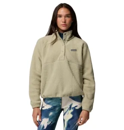 Columbia Jasper Ridge Pebble Half Snap sweater dames safari