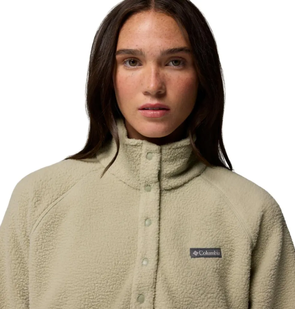 Columbia Jasper Ridge Pebble Half Snap sweater dames safari