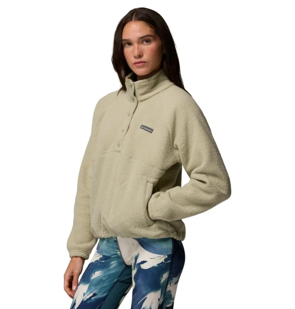 Columbia Jasper Ridge Pebble Half Snap sweater dames safari