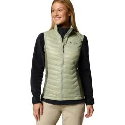 Columbia Powder Pass II bodywarmer dames safari stone green