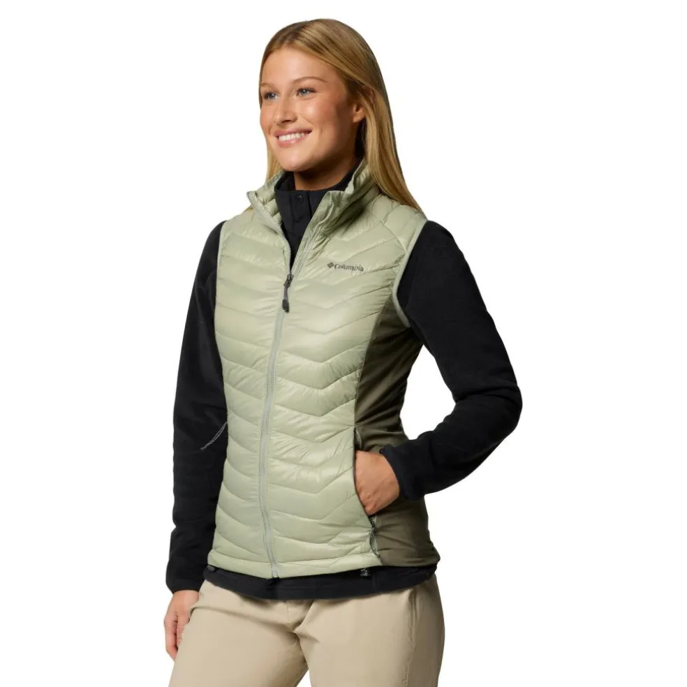 Columbia Powder Pass II bodywarmer dames safari stone green