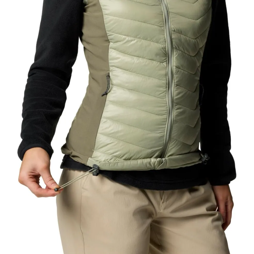 Columbia Powder Pass II bodywarmer dames safari stone green