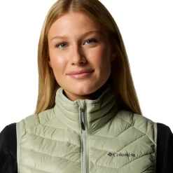 Columbia Powder Pass II bodywarmer dames safari stone green