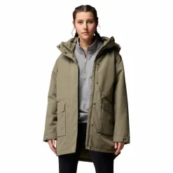 Columbia Pulaski parka outdoor jack dames stone green