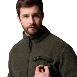Columbia Rugged Ridge High Pile fleece vest heren greenscape