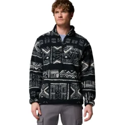 Columbia Rugged Ridge High Pile Half Zip sweater heren black deschutes day