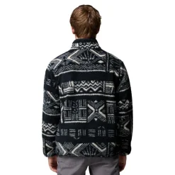 Columbia Rugged Ridge High Pile Half Zip sweater heren black deschutes day