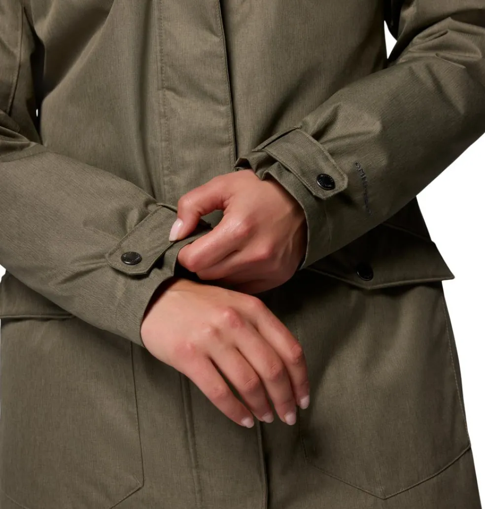 Columbia Suttle Mountain parka outdoor jack dames stone green