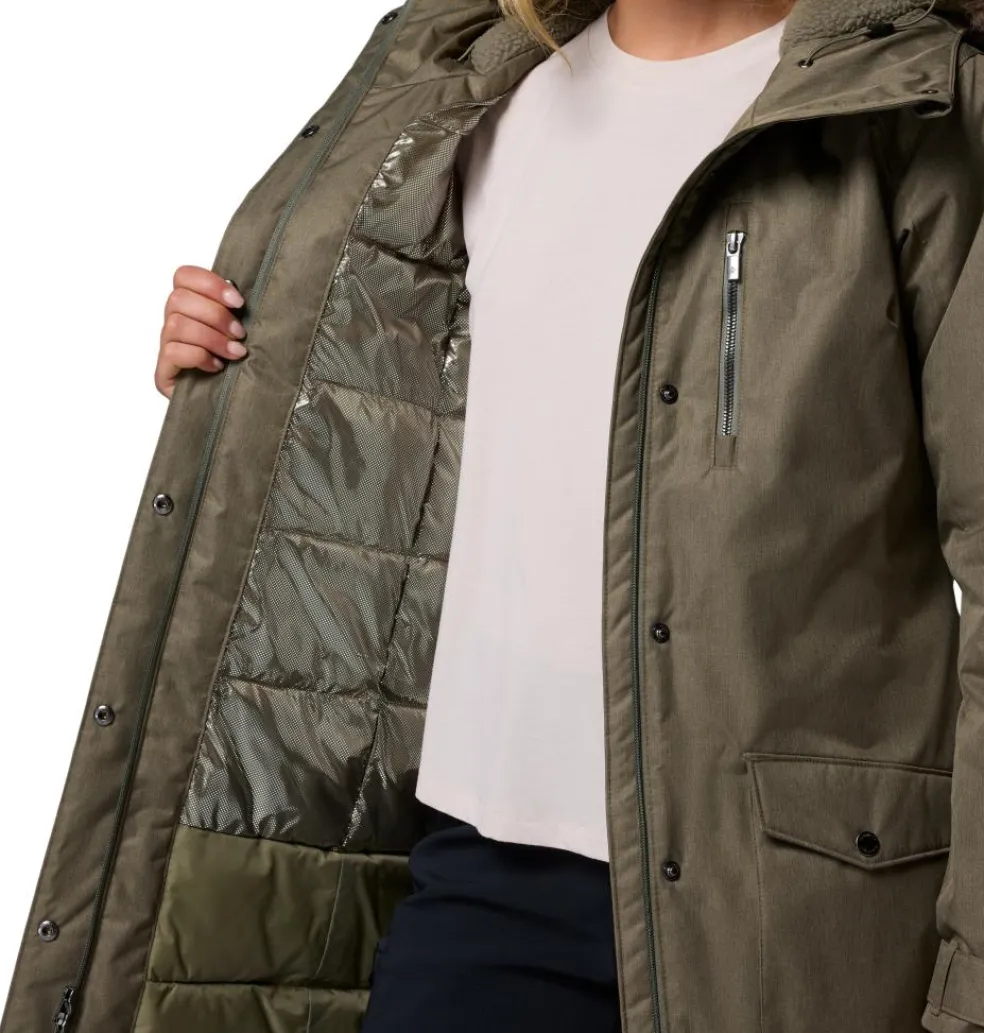 Columbia Suttle Mountain parka outdoor jack dames stone green