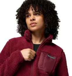 Columbia West Bend II fleece vest dames rich wine