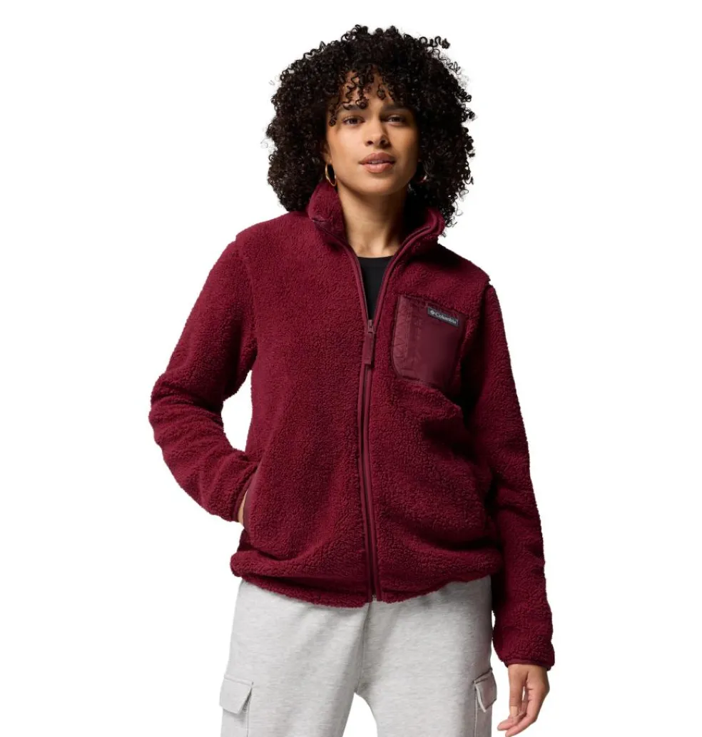 Columbia West Bend II fleece vest dames rich wine