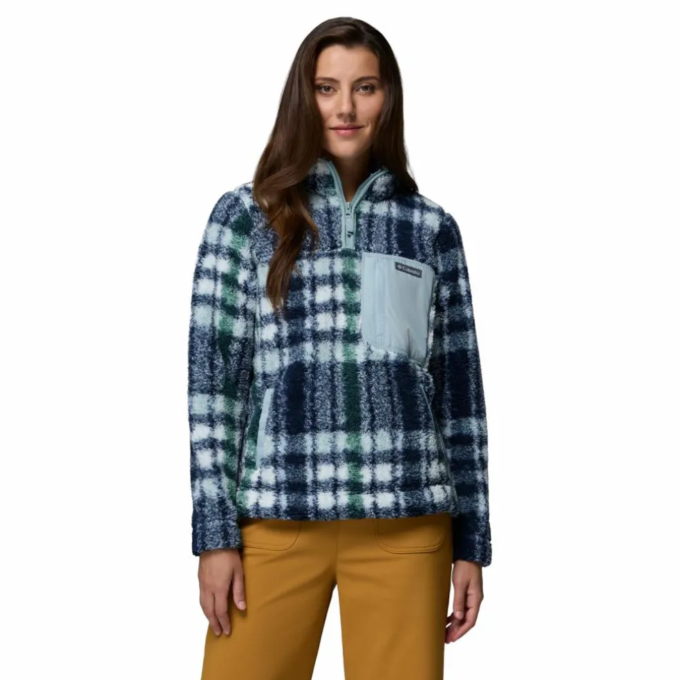 Columbia West bend II sweater dames crushed blue herringplaid