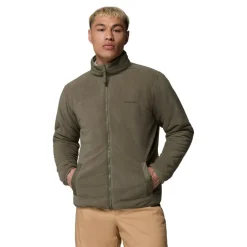 Columbia Winter Pass Reversible fleece vest heren stone green tracks