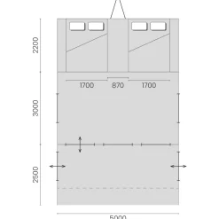 Comanche Oregon Grey Line Deluxe vouwwagen