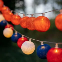 Cotton Ball Lights Dutch Edition lichtsnoer rood wit blauw