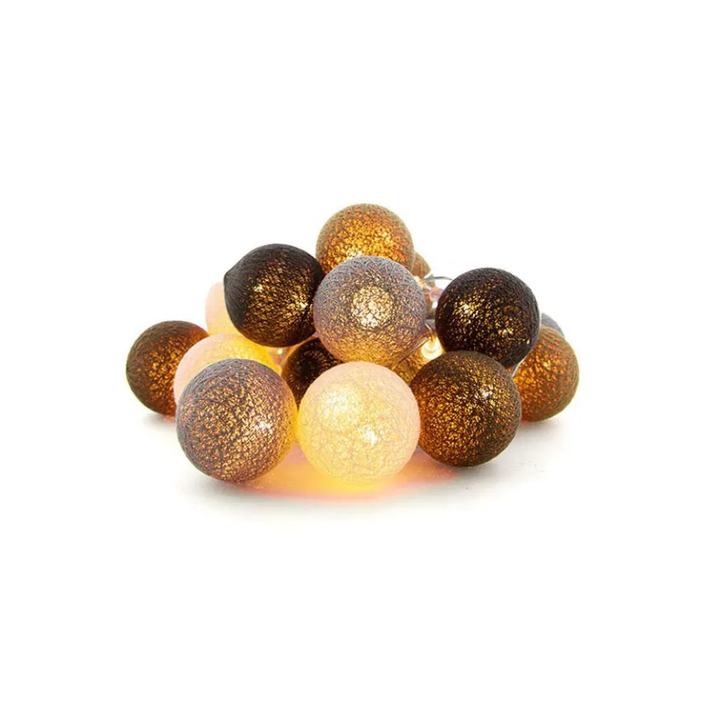 Cotton Ball Lights Outdoor lichtsnoer glamping natural