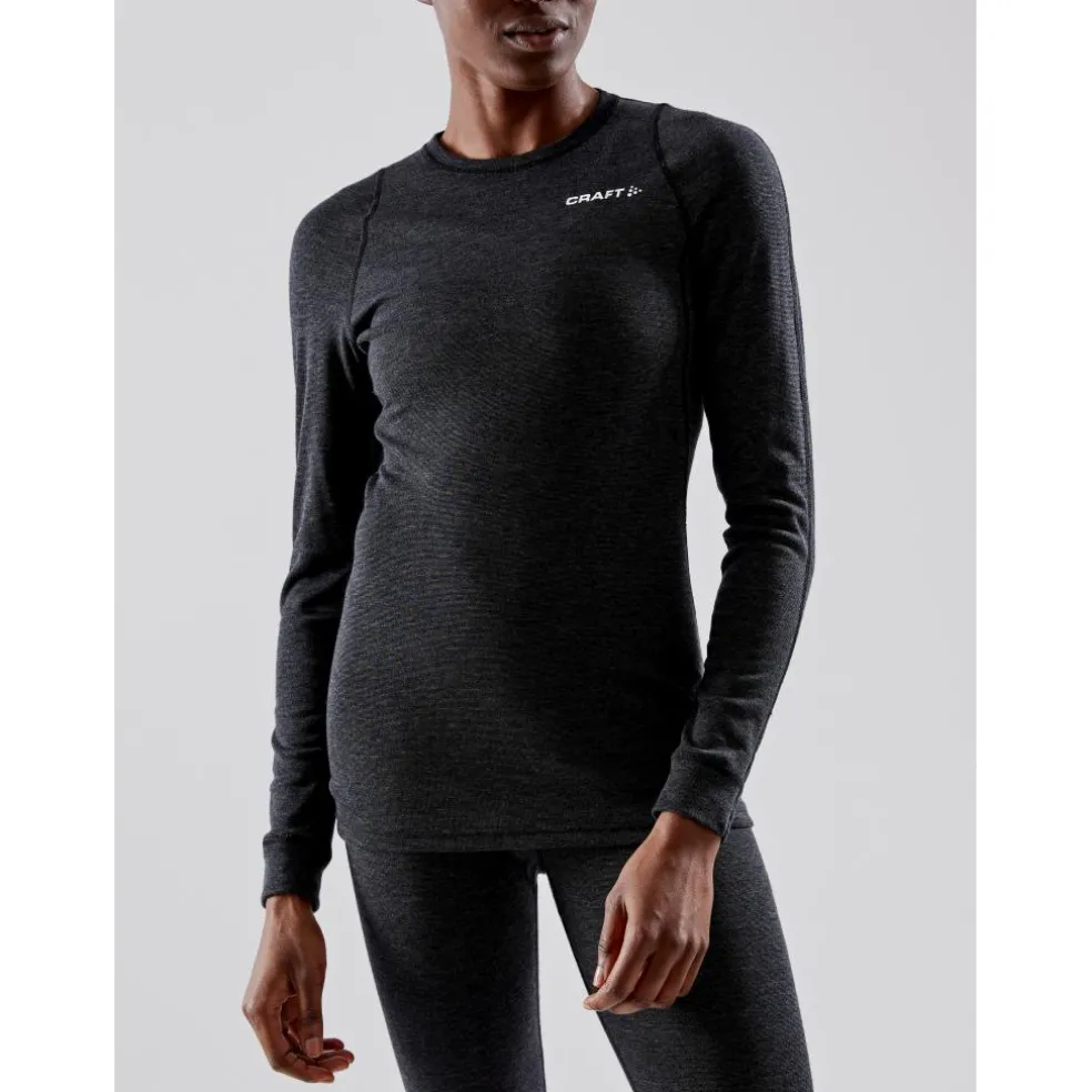 Craft Core Wool Merino LS thermoshirt dames black