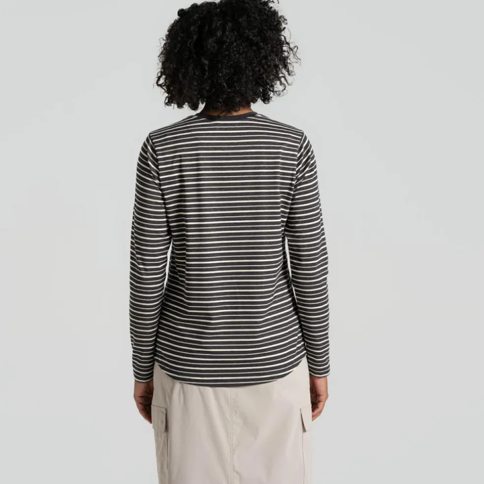 Craghoppers NosiLife Akona shirt dames charcoal stripe
