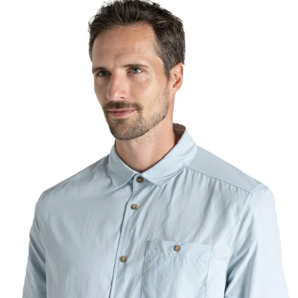 Craghoppers NosiLife Nuoro II overhemd heren niagra blue